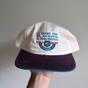 Vintage 1998 Le Grand Prix Players de trois riviere 2 tone hat cap strapback